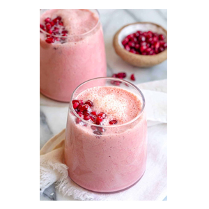 Pomegranate milkshake